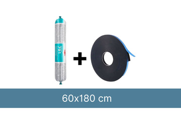Kit d'installation pour 1 x Fenêtre de toit plat 60x180cm